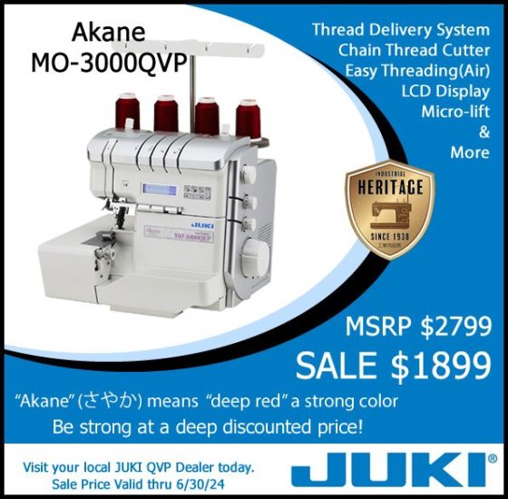 JUKI SERGER MO-3000QVP