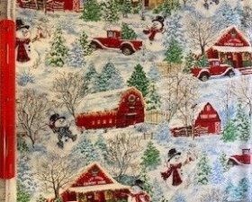 WINTER COTTAGES & SNOWMEN FROM TIMELESS TREASURES