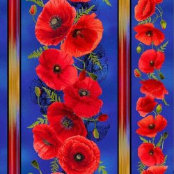 SUNSET POPPY POPPIES BY CHONG-A HWANG FROM TIMELESS TREASURES
