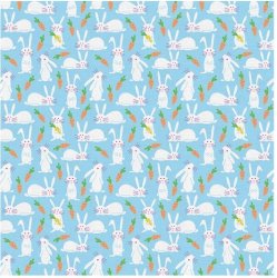 BUNNY TRAIL from PAINTBRUSH STUDIO FABRICS- BUNNIES with CARROTS
