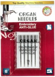 ORGAN Clover Best Premium Machine Needles EMBROIDERY ANTI-GLUE