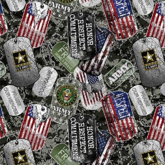 MILITARY PRINTS DOG TAGS FROM SYKEL ENTERPRISES