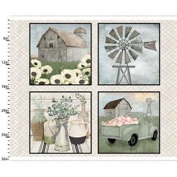 WHITE COTTAGE FARM BY BETH ALBERT FROM 3 WISHES FABRICS