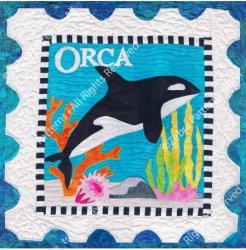 ORCA APPLIQUE STAMP FROM ZEBRA PATTERNS