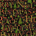 HOLIDAY DECADENCE from HOFFMAN FABRICS - HOLIDAY WORDS