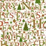 HOLIDAY DECADENCE from HOFFMAN FABRICS - HOLIDAY WORDS