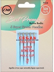 ORGAN Best Premium Machine Needles SUPER STRETCH 5 5 Piece