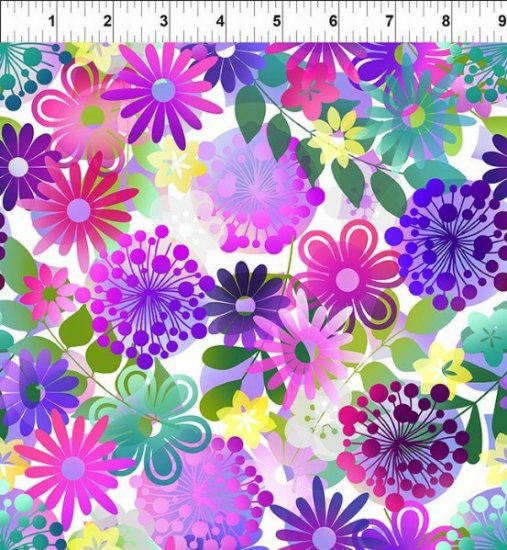 GROOVY GARDEN BY JASON YENTER FROM IN THE BEGINNING FABRICS