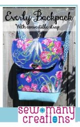 EVERLY BACKPACK BAG FROM SEW MANY CREATIONS