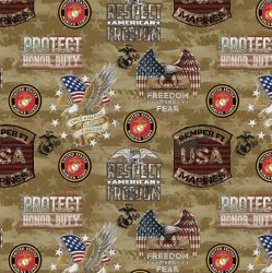 MARINE CAMO FLAG MILITARY PRINTS FROM SYKEL