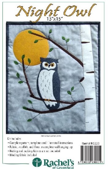 NIGHT OWL WALL QUILT FROM RACHEL\\\'S OF GREENFIELD