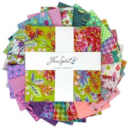 UNTAMED BY TULA PINK FOR FREE SPIRIT PRE-CUT 10 INCH SQAURES