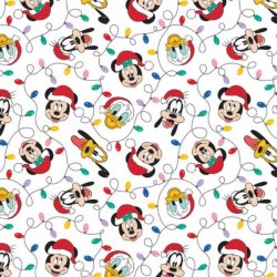 MICKEY MOUSE -FESTIVE LIGHTS FROM CAMELOT FABRICS