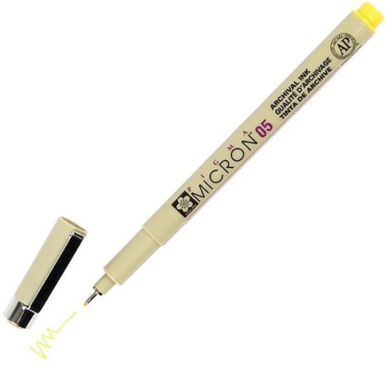 PIGMA MICRON PEN 05 YELLOW