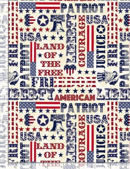 PATRIOTIC TYPOGRAPHY FROM TIMELESS TREASURES