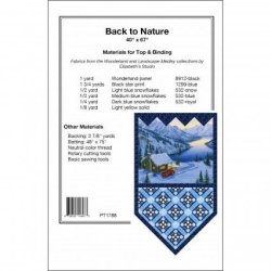 BACK TO NATURE PATTERN FROM PINE TREE COUNTRY QUILTS