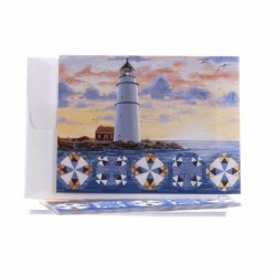 LIGHTHOUSE QUILT NOTE CARDS BY REBECCA BARKER FROM IT TAKES TWO