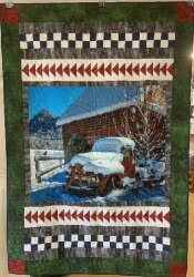 Winter Truck Quilt kit