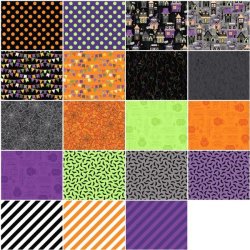 HOMETOWN HALLOWEEN BY KIMBERBELL FROM MAYWOOD STUDIO FAT QUARTER