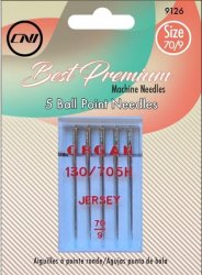 ORGAN Best Premium Machine Needles JERSEY BALL POINT 5 Piece