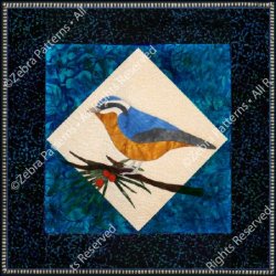 ZEBRA PATTERN BIRDS 2 COLLECTION REDBREAST NUTHATCH