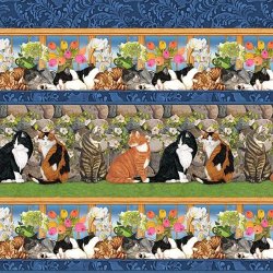 WHISKERS AMONG PETALS BY MARDELL SCHUSTER FOR BLANK QUILTING