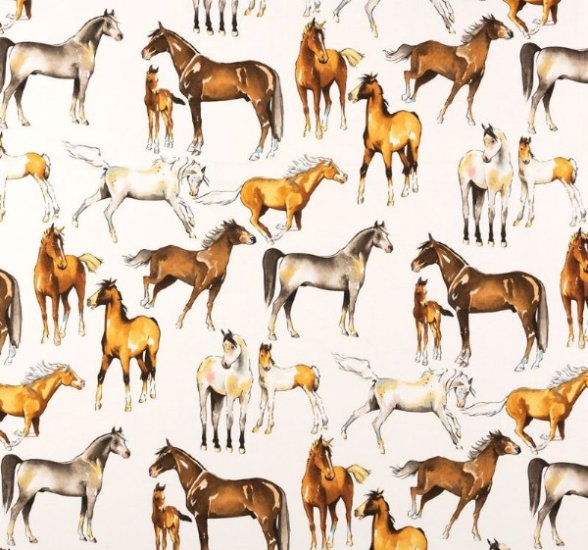 LOVE OF HORSES FROM ALEXANDER HENRY FABRICS