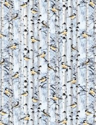 WINTER from TIMELESS TREASURES - BIRDS & BIRCHES