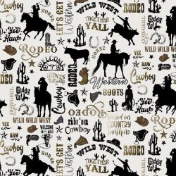 COWBOY SILHOUETTES FROM TIMELESS TREASURES