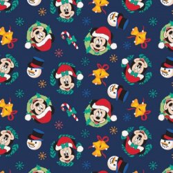 MICKEY MOUSE- JOY TO THE WORLD FROM CAMELOT FABRICS