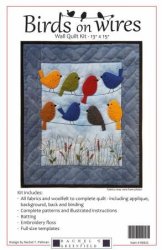 BIRDS ON WIRES WOOL & COTTON WALL QUILT RACHEL'S OF GREENFIELD