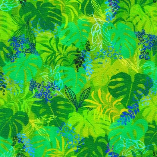 MIDNIGHT IN THE JUNGLE FROM ROBERT KAUFMAN FABRICS