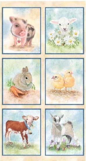 BARNYARD BABIES FROM P & B TEXTILES