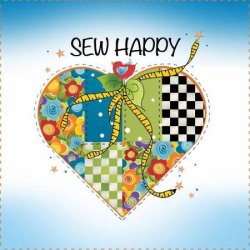 SEW HAPPY ART PANEL FROM JODY HOUGHTON DESIGNS