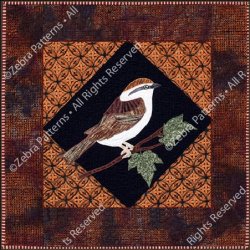 ZEBRA PATTERN BIRDS COLLECTION SPARROW