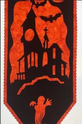 HAUNTED HOUSE - LASER CUT SILHOUETTE FROM STIRRUPS & STICHES