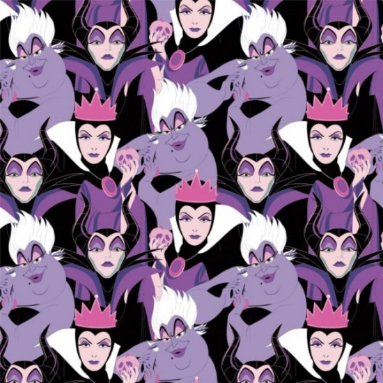 DISNEY DIABOLICAL VILLAINS FROM CAMELOT FABRICS