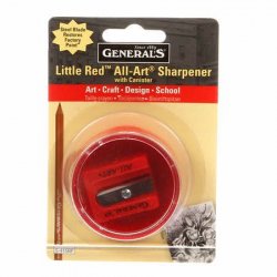 GENERAL\'S LITTLE RED ALL-ART SHARPENER WITH CANISTER