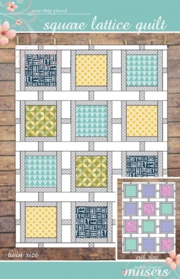 SQUARE LATTICE QUILT PATTERN FROM MCKAY MANOR