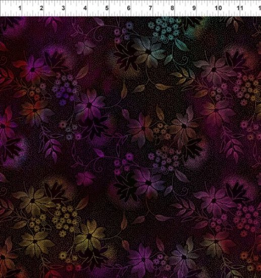 SEASONS FROM IN THE BEGINNING FABRICS \\\"NIGHT FLOWERS\\\"