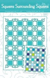 SQUARES SURROUNDING SQUARES QUILT PATTERN