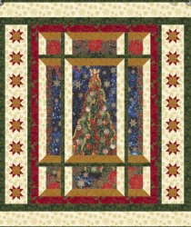 MODERN WINDOW CHRISTMAS PATTERN FROM QUILT WOMAN 2 SIZES