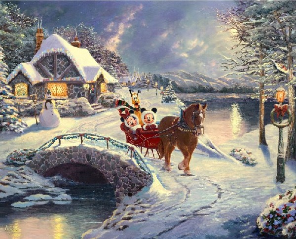 DISNEY DREAMS BY THOMAS KINKADE FOR DAVID TEXTILES