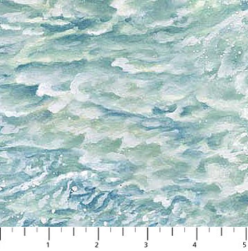 Naturescapes Aqua Waves 21391-62 by Northcott 100/% Cotton Quilting Fabric Yardage