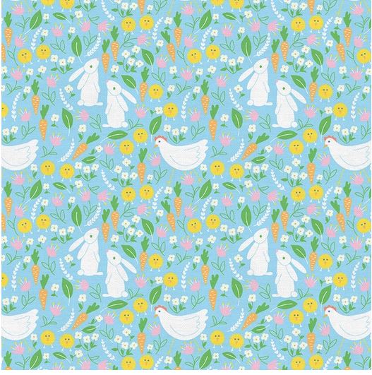 BUNNY TRAIL from PAINTBRUSH STUDIO FABRICS - EASTER GARDEN