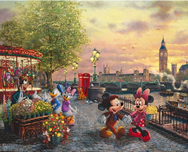 DISNEY DREAMS BY THOMAS KINKADE FOR DAVID TEXTILES