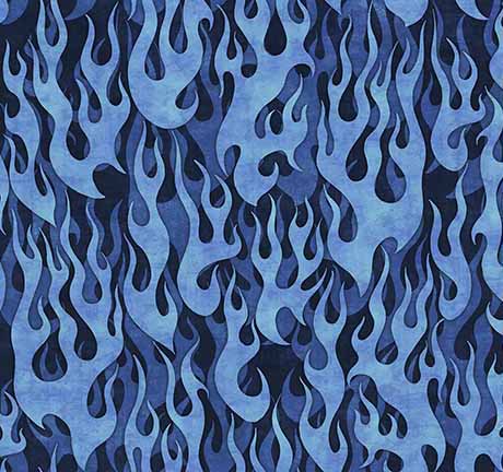 FIVE ALARM FROM QUILTING TREASURES PATTERN 26296 COLOR B BLUE FL