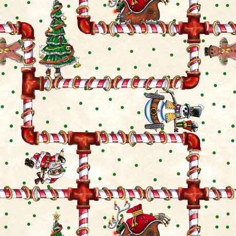 STEAMPUNK CHRISTMAS FROM QT FABRICS