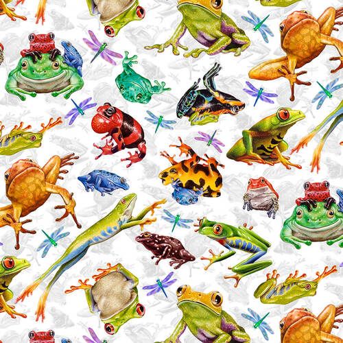 JEWELS OF THE JUNGLE from STUDIO E - FROGS & DRAGONFLIES