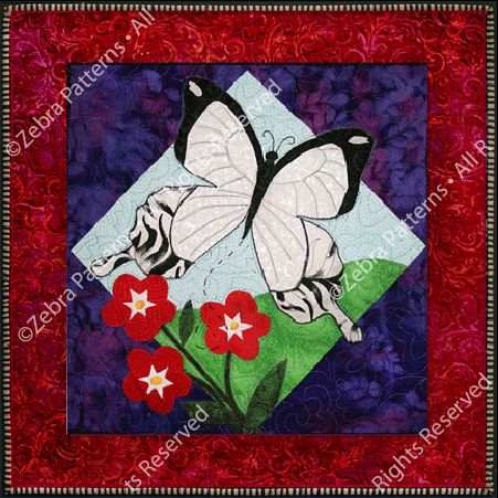 BUTTERFLY PATTERN IN FLIGHT SERIES FLYING HANDKERCHIEF